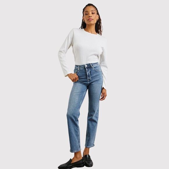 Rails Womens Jeans Blue The Topanga High Rise Straight Denim Streetwear Size 30 - Picture 1 of 12